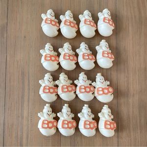 Vintage Ghost Boo Light Covers Halloween Decorations Decor Spooky Set of 16